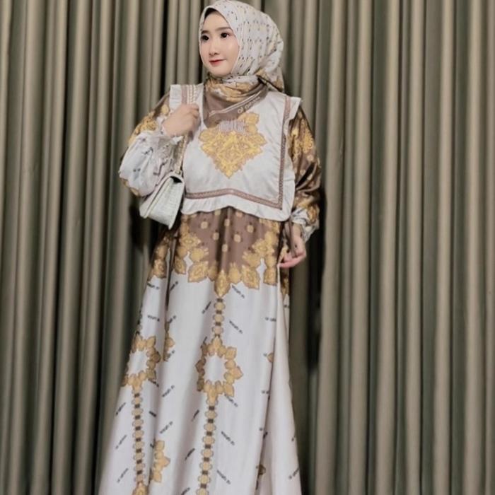 Ready Gamis Set Scraft By Alqiblat Syari Muslim