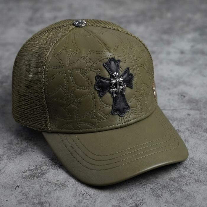 CH KULIT LEATHER Trucker CH Green
