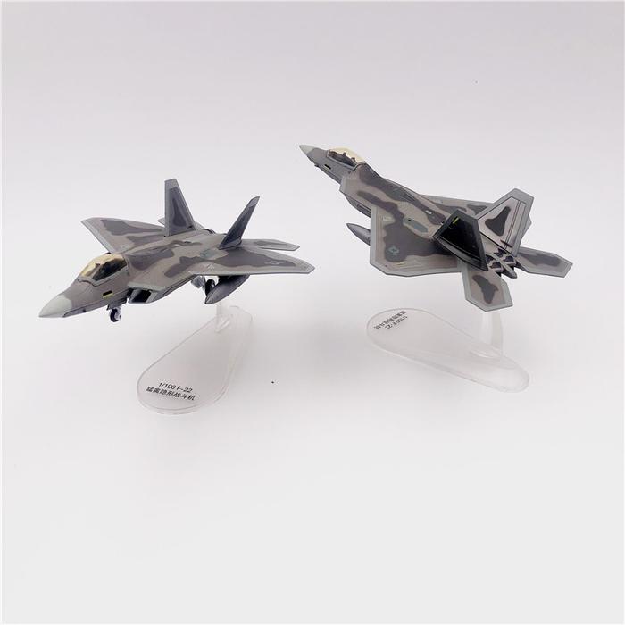 US Army F22 Raptor Stealth Fighter F-22 Military Aircraft Model 1/100