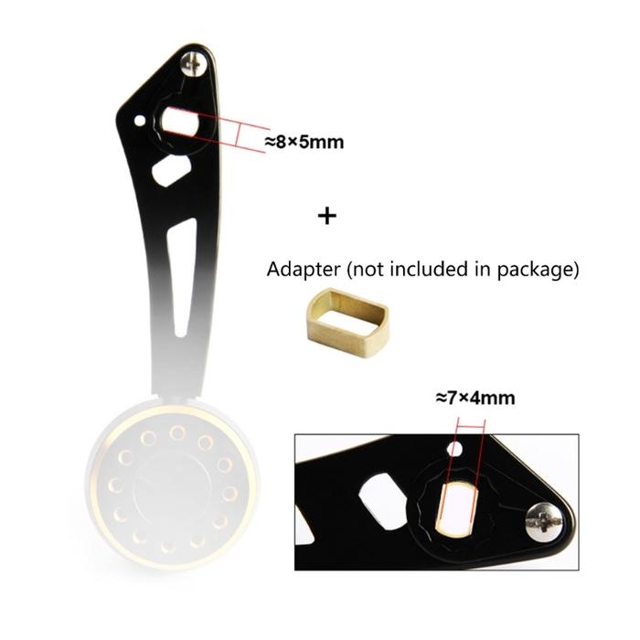 Fishing Reel Handle Durable Metal Spinning Reel Handle Knob Grip Part for Round Baitcast Fishing Ree