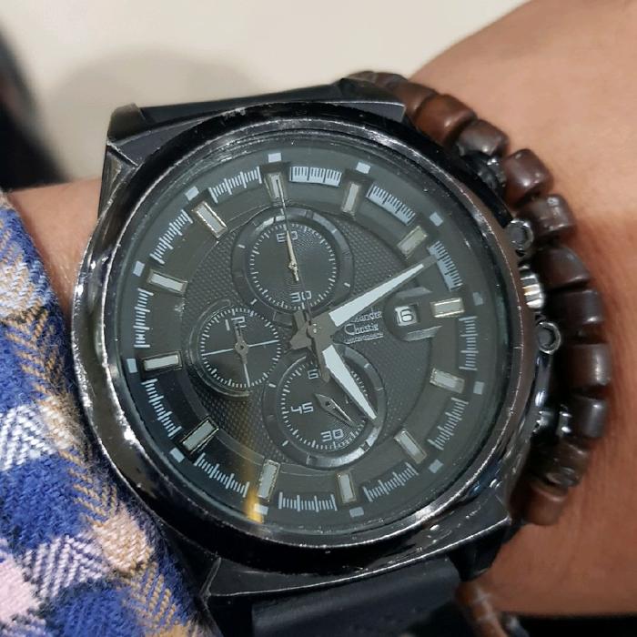 Jam tangan Alexandre christie AC 6265 chronograph original