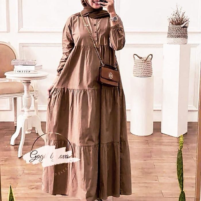 KIRANIA MIDI DRESS RAYON POLOS