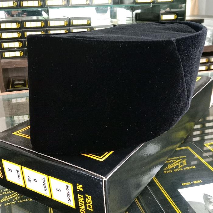 peci M.iming polos,Seri B Kopiah Songkok Pria Hitam