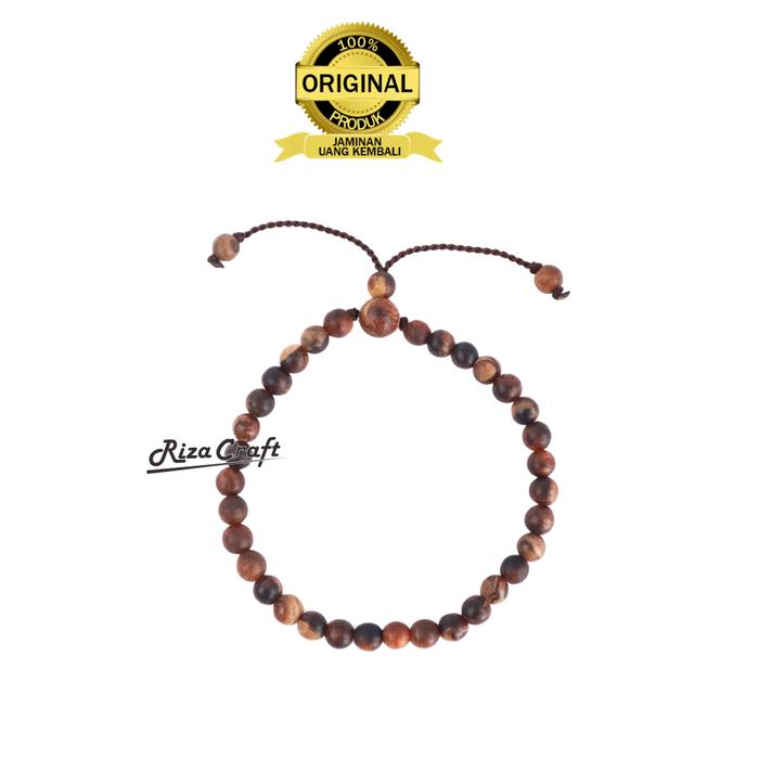Gelang Tasbih Kayu Gaharu Wangi Zebra Super 33 Butir. Bersertifikat