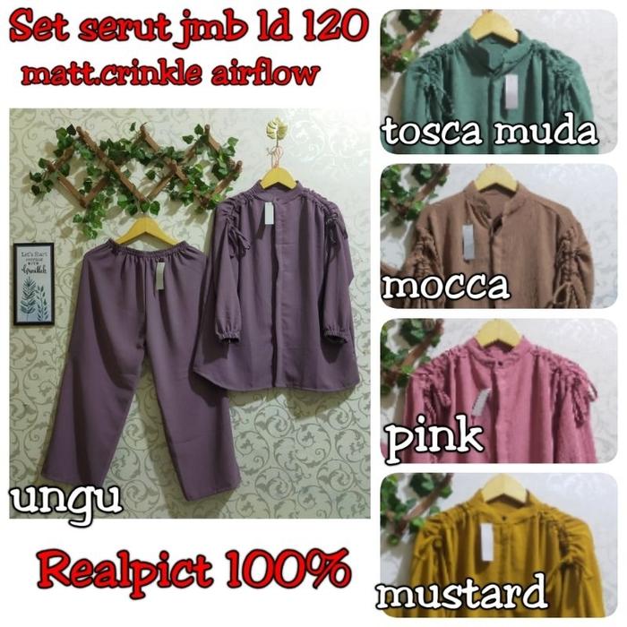 READY STOCK LD 120 SETCEL CRINKLE JUMBO/SETCEL SERUT BAHU CRINKLE AIRFLOW/SETELAN CRINKLE JUMBO BIGS