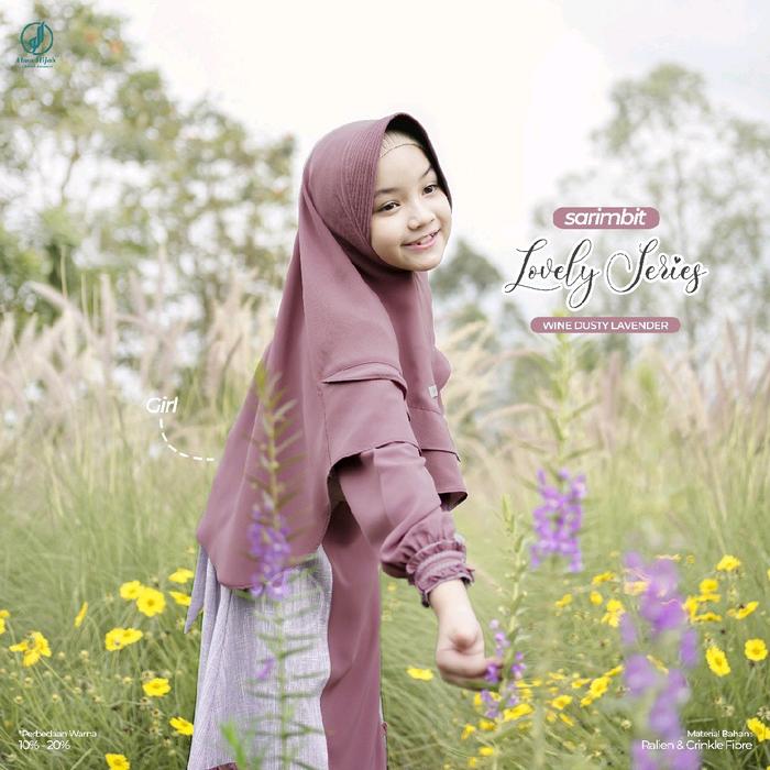Dilovable.id | SARIMBIT LOVELY GAMIS KIDS GAMIS ANAK KOMBINASI SARIMBIT LEBARAN BY. ALWA HIJAB