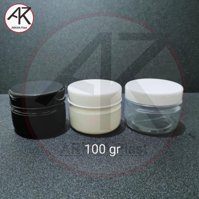 POT JELLY 100GR PVC TEMPAT WADAH GEL CREAM SALEB SALEP LULUR KRIM GELLY