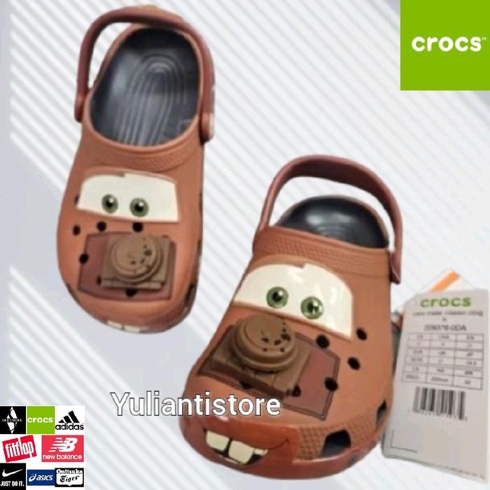 SANDAL CROCS CARS MATER KIDS & MAN