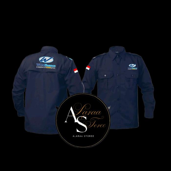 Kemeja Tactical Pdh WOM FINANCE (Bisa custom logo bordil) Pria