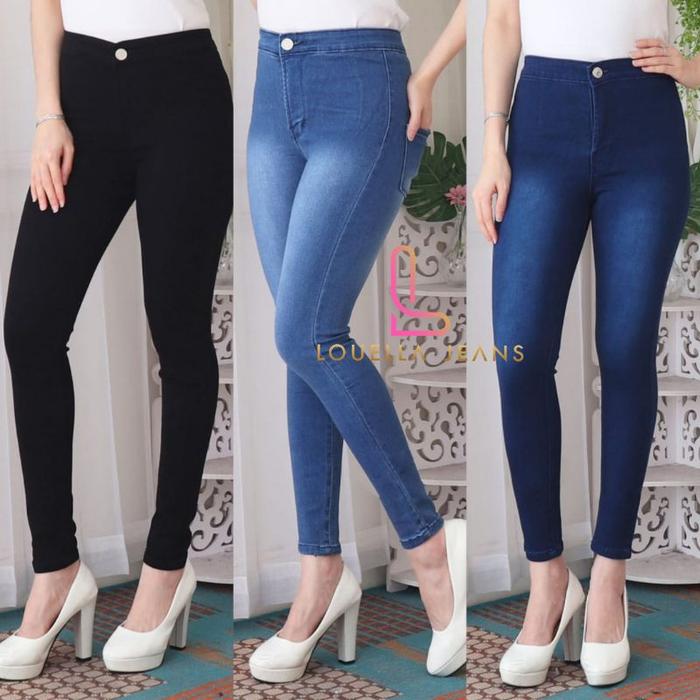 CELANA JEANS PREMIUM HIGHWAIST POLOS / 7G - 7C-G / HIGHWAIST JEANS / SKINNY JEANS / UK 27-34