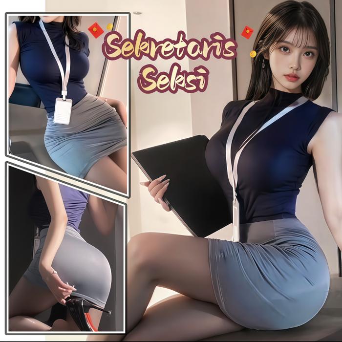 Seksi Sekretaris Wanita Cosplay Seragam Lingerie Seksi Seragam Guru