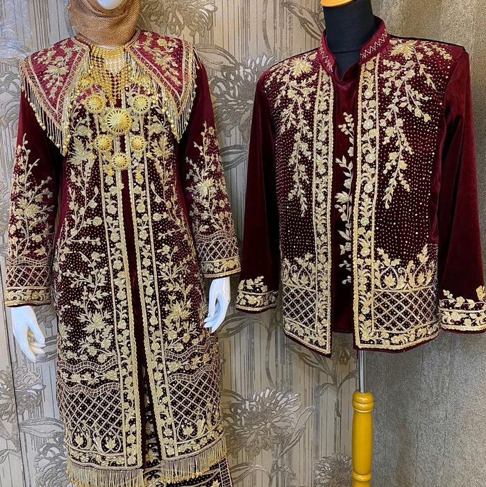 Baju pengantin adat minangkabau adat padang asli