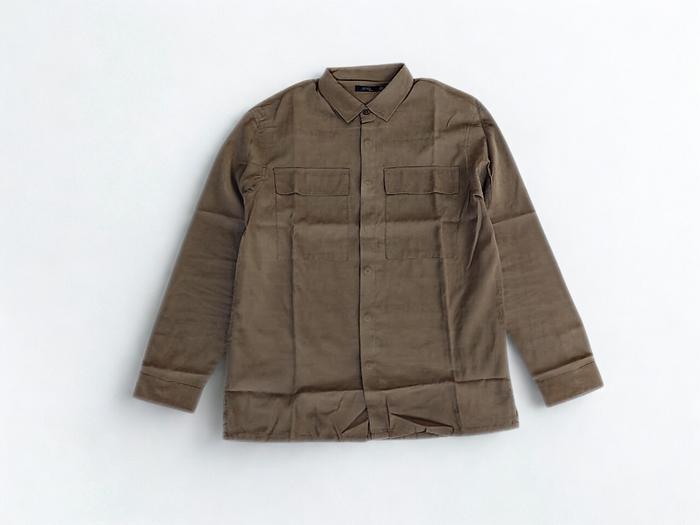 Spao Basic Suede Workshirt Double Pocket