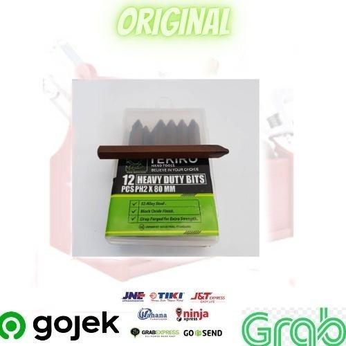 TEKIRO Mata Obeng Ketok Set 12 PCS PH2 X 80 MM