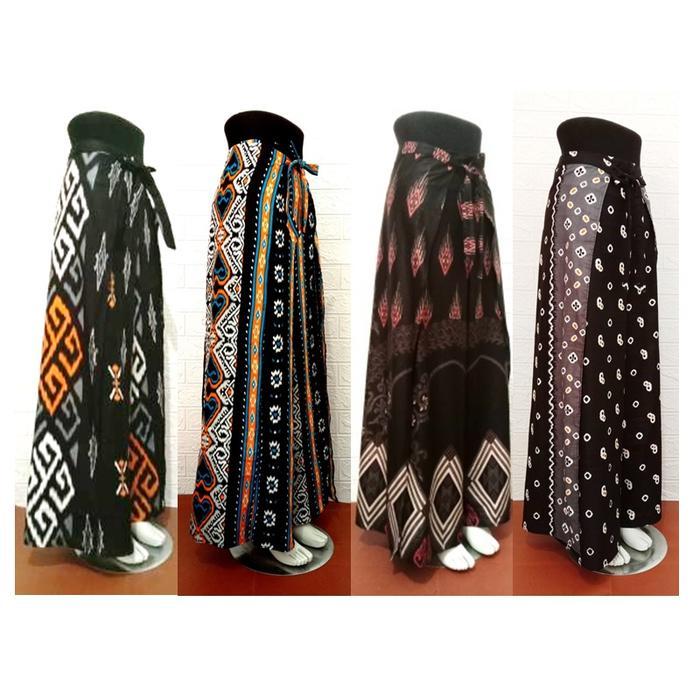Celana Panjang Wanita Motif Batik Wrap Pants Ikat Batik Katun Premium
