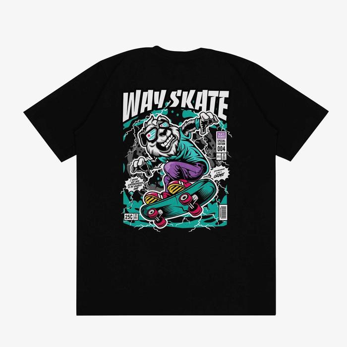 Way Kaos Dewasa Unisex - Kaos Pria - Kaos Distro - Kaos keren - Oblong - Tshirt Keren - Way Skate Bl