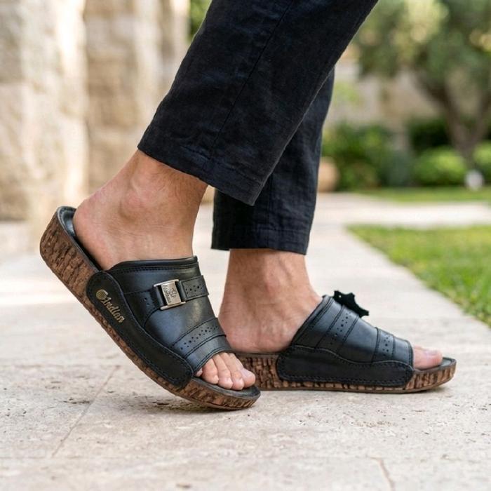 Sandal Kulit Pria Indian 337 Ori