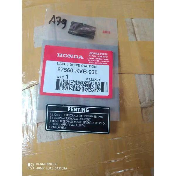 Stiker Sticker Label Penting Tangki Tengki Bensin All Honda Tiger Revo Tirev Megapro GL Pro Max Gl10