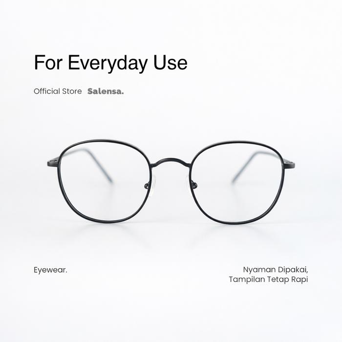 SaLensa RUMA – Frame Kacamata Bulat Unisex Ringan Plastik Lentur Nyaman Dipakai Harian | Eyewear SaL