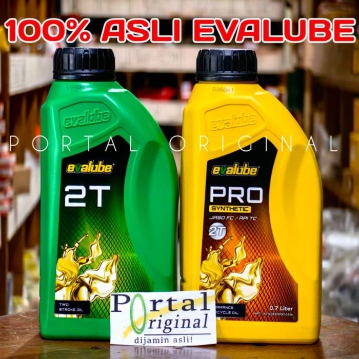 Evalube 2T Pro Oli Samping 2T Motor 2 Tak 0,7 Liter Oil Racing Wangi Hijau Kuning TbA 