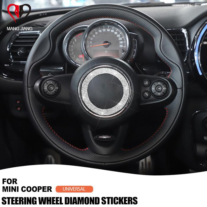 Steering Wheel Ring Drill Diamond Sticker Center For Mini Cooper R56