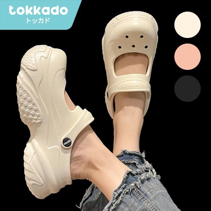 TOKKADO Furuta Sepatu Sandal Premium Original Empuk Insole Tebal Tambah Tinggi Lucu