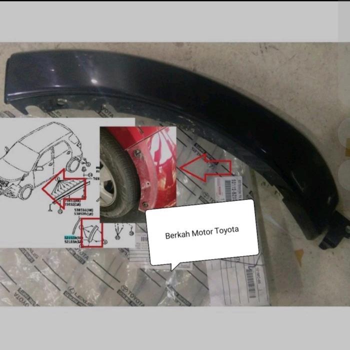 Over Fender Spoiler Depan Rush Terios 2012 2013 2014