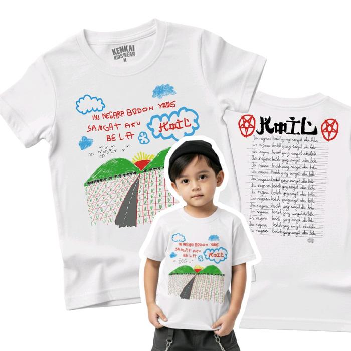Kaos Band Anak Koil negara bodoh putih