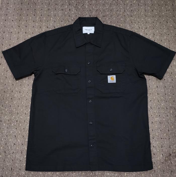 Carhartt WIP S/S Master Shirt Black (Workshirt) Not Harley Davidson, West Coast Choppers, Deus Ex Ma