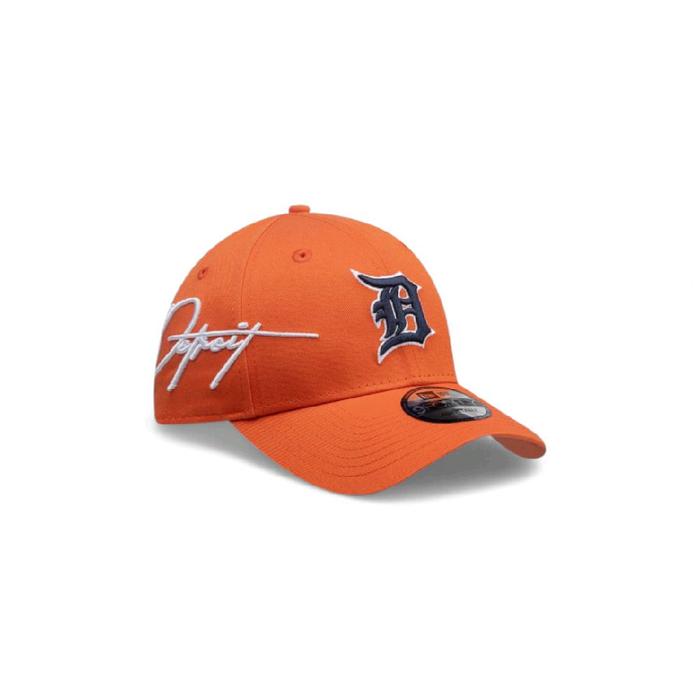 New Era 9Forty MLB League Mix Detroit Tigers Script Orange Cap (Original 100%)