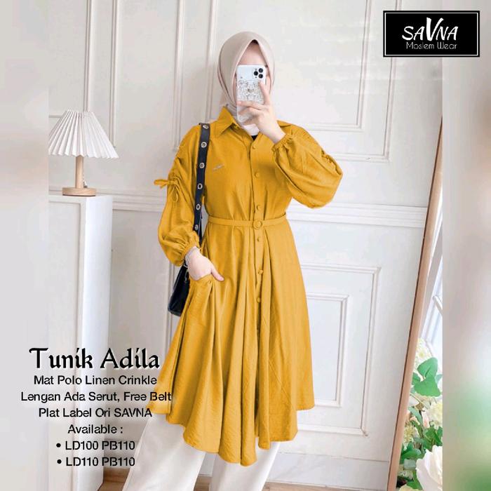 KS TUNIK ADILA LIME By SAVNA