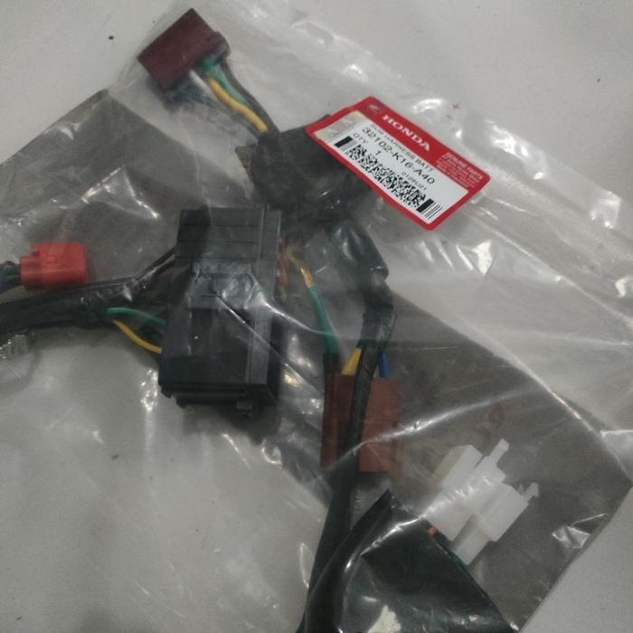32102K16A40 SUB HARNESS BATTERY KABEL BATERAI KABEL AKI SCOOPY FI ESP BOHLAM BIASA BELUM LED ORIGINA