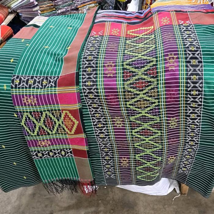 Songket sutra Prada premium free selendang