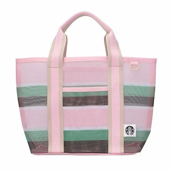 Tas Starbucks Big Mesh Bag Pink Taiwan Bag Summer Style