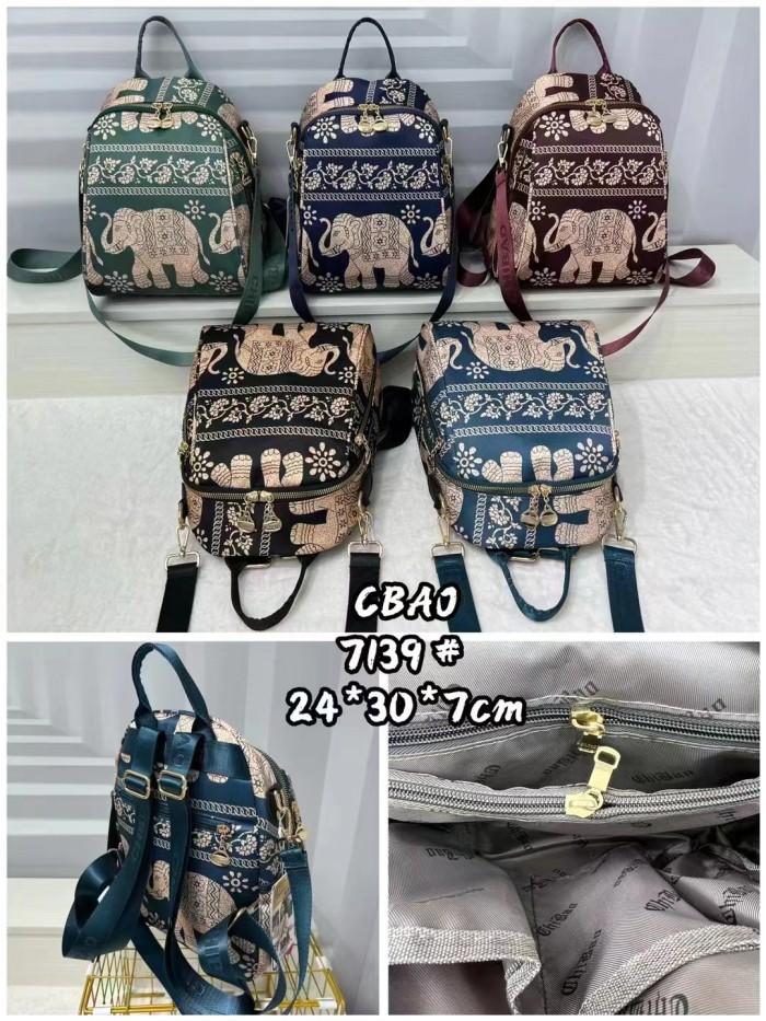 TAS WANITA IMPORT JINJING RANSEL SELEMPANG CHIBAO CB7139 7139 ELEPHANT