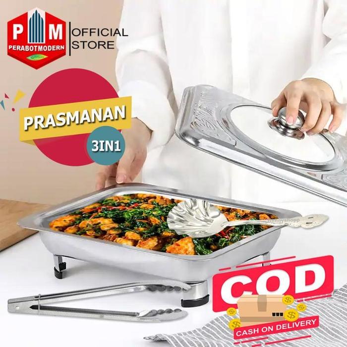 Tempat Makan Prasmanan Stainless Pan / Fast Food Dish Prasmanan Stainless