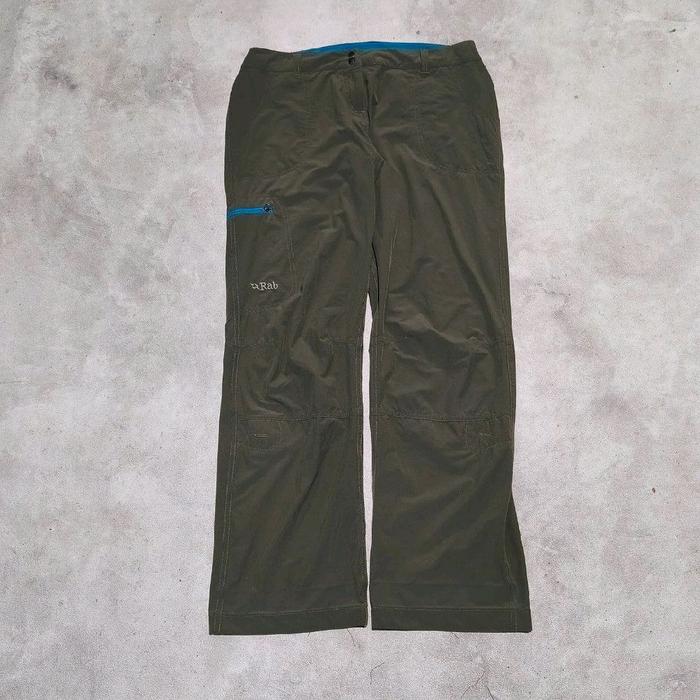 Celana panjang  wanita outdoor hiking gunung rab hijau army bekas