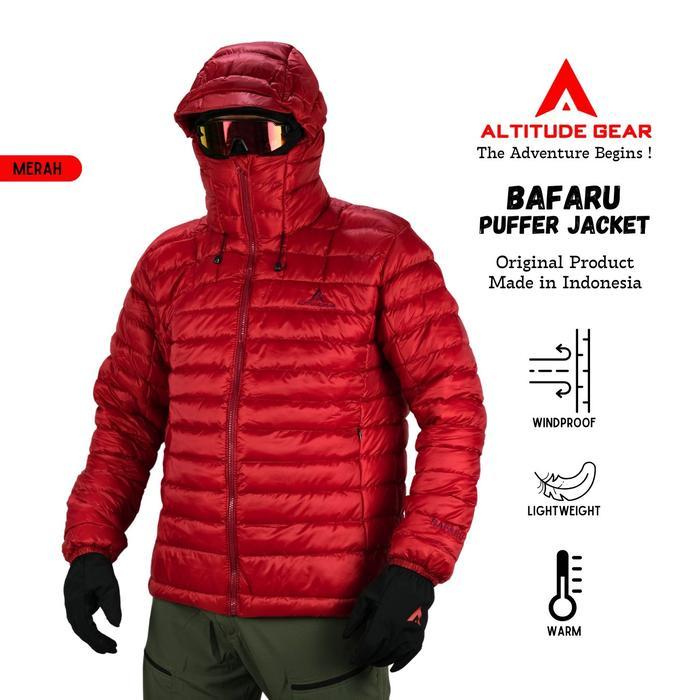 Eiger - Altitude Gear Jaket Parasut Hitam Tebal Pria Wanita Distro Bomber Keren Parka Casual Cowok S