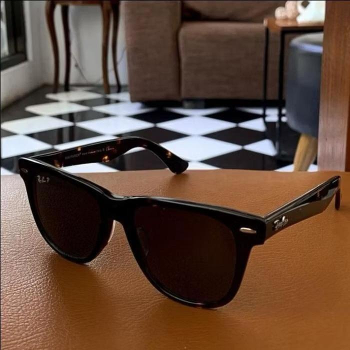 Kacamata RayBan Wayfarer RB2140 Polarized Size 54 Leopard Glossy Secen Ori