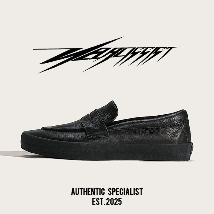VANS SLIP-ON SKATE STYLE 53 LOAFER LEATHER FULLBLACK BNIB ORIGINAL
