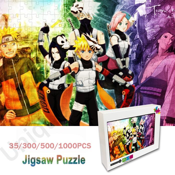 Bandai Anime Naruto Jigsaw Puzzle 35/300/500/1000 Pcs Puzzle Diy
