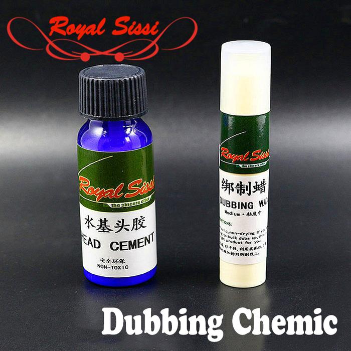 Royal Sissi new 1combo of head cement &dubbing wax non-toxic medium