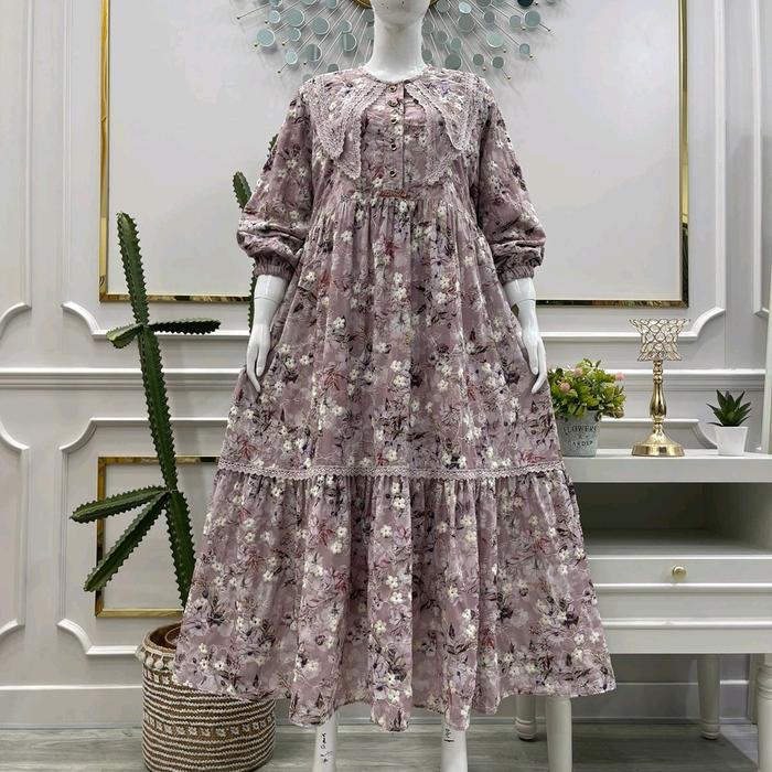 Salvina.Ys Gamis Wanita Dewasa Remaja Mewah Muslim