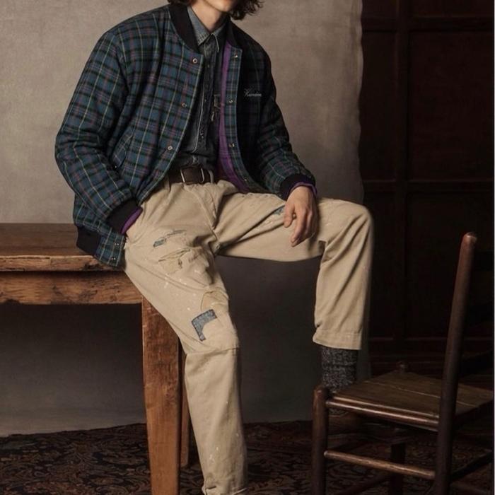 Vintage bomber jacket tartan super cakep ventura jotol keren
