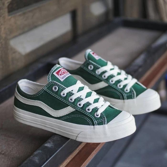 Ventela Public Low Dark Green - Sepatu Ventella - Vantela Original - Sepatu Army Hijau - Nyala - Sne