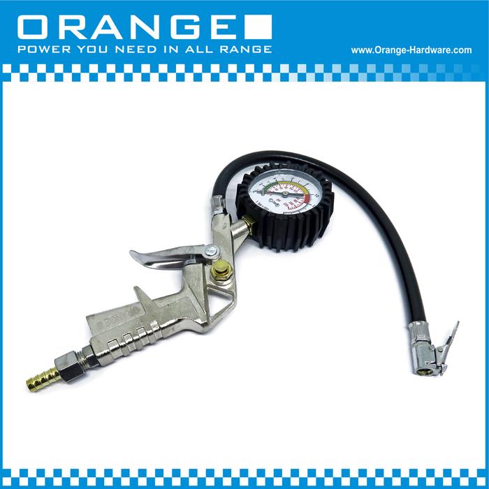 Orange Inflating Gun / Alat Pengisi + Ukur Tekanan Ban