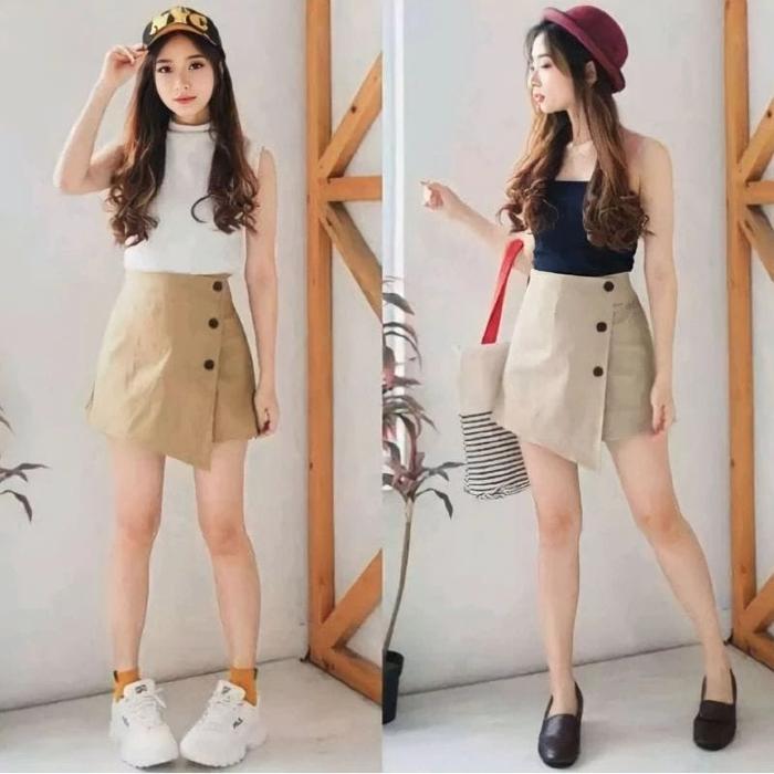 Rok mini Wanita /Korean mini skirt /Rok celana /Hotpants / Rok mini