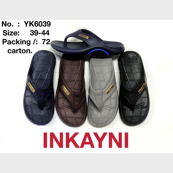PROMO 4.4 PUNCAK YK6039 Sandal Jepit Karet Pria Dewasa Remaja / Sandal Jepit Pria Merek Inkayni Ukur