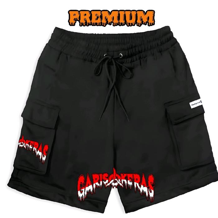 Boardshort CARGO pendek pagar nusa garis kerasa / celana boxser pagar nusa keren