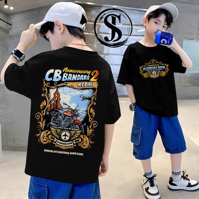kaos anak cb bandara kediri anniversary 2 tahun